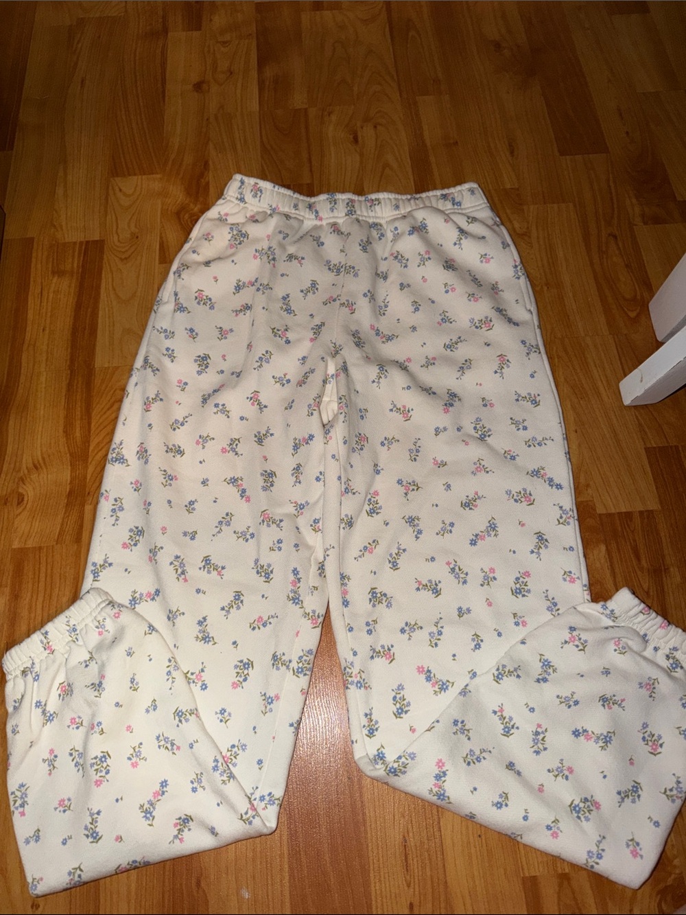 Floral Cream Joggers